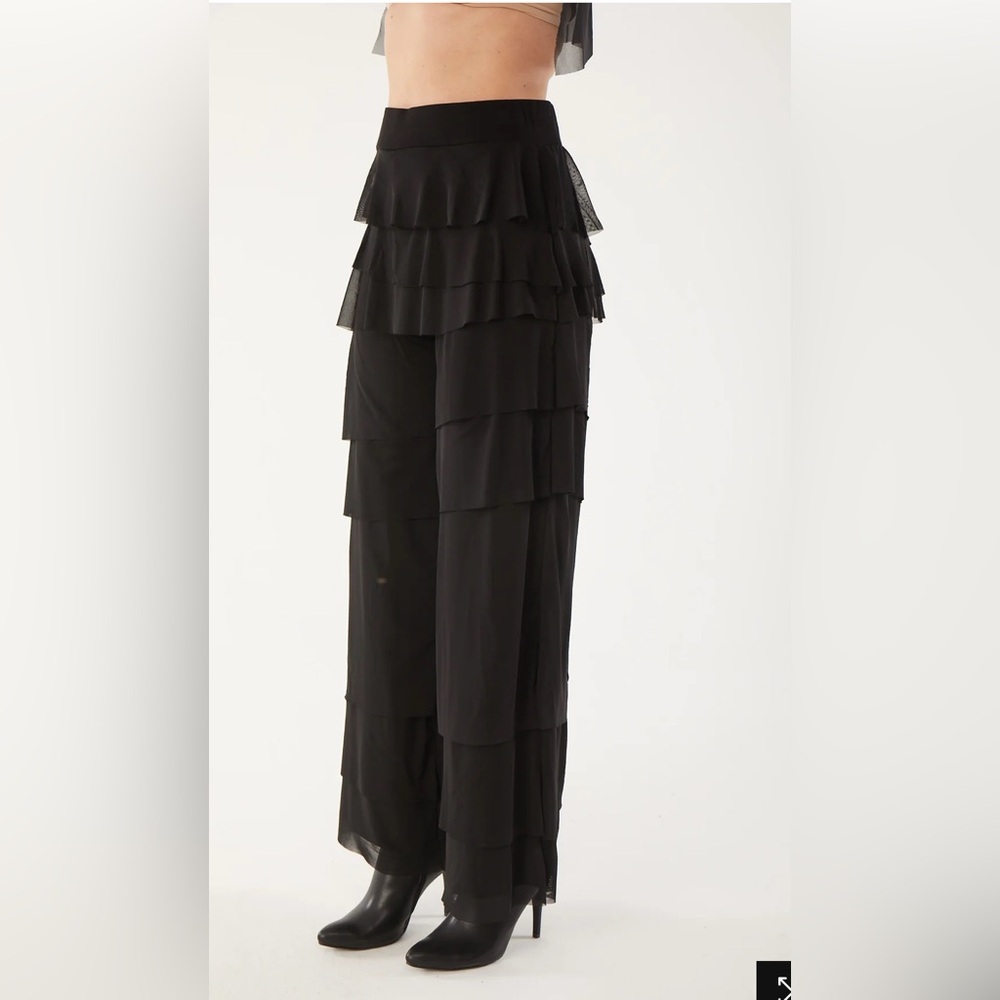 Black Mesh Brulee Pant